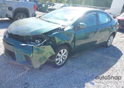 2014 Toyota Corolla Le z USA, uszkodzony, nr VIN 2T1BURHE6EC155893